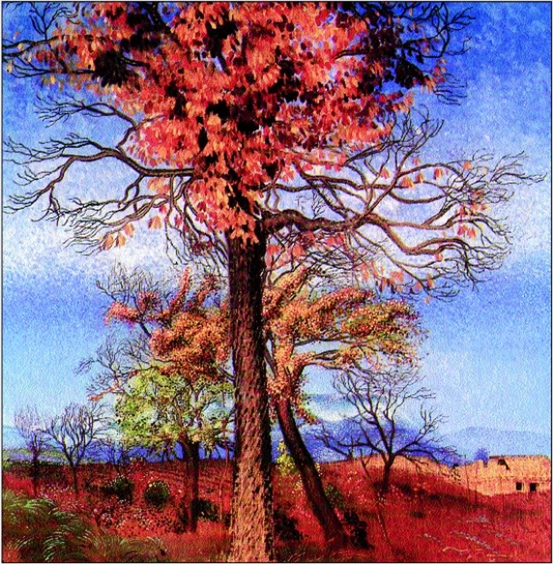Tre alberi (Alberi al tramonto), 1940